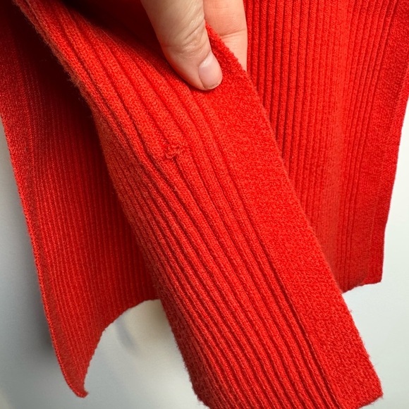 Daily Practice by Anthro Ribbed Turtleneck Midi Sweater Dress Sleeveless XSP - Picture 6 of 10